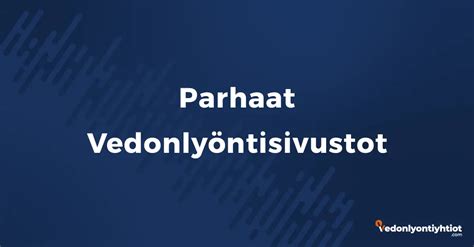 Parhaat vedonlyöntisivut » Uudet vedonlyöntisivut 2024